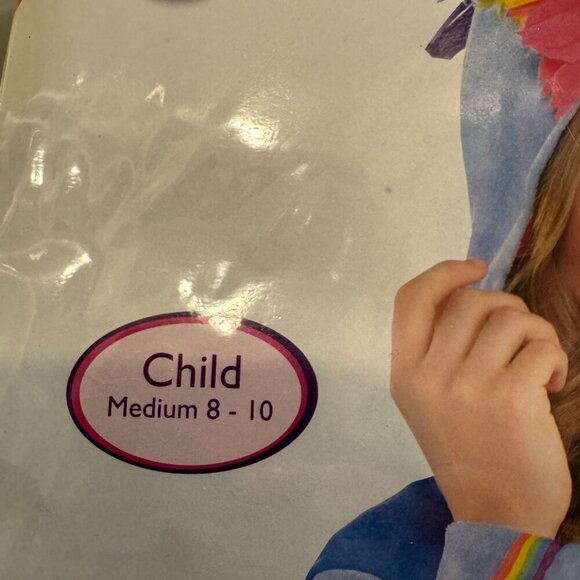 NWT My Little Pony Rainbow Dash Hoodie. Child size Medium 8-10 - Picture 3 of 4
